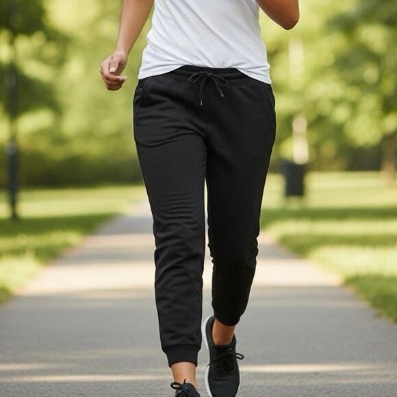 Lululemon Black Fleece-Lined Joggers | Size 8 - Picture 1 of 11